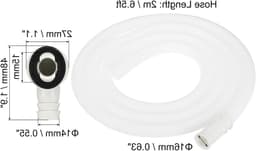 2m Air Conditioner Afvoerslang Kit, Universele Afvoerconnector met Klem voor Mini Split en Raam AC, Wit, Geschikt voor Vaatwasser en Kraan — thumbnail 4