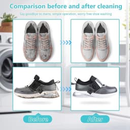 Set van 2 Schoenwaszakken met Trekkoordsluiting, Herbruikbaar, 360° Reiniging voor Alle Schoenen en Maten — thumbnail 2