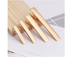 Metalen haarspelden - Eendenbek clips - Haarstyling DIY - Antislip met tanden - 30 stuks 35mm - Goud