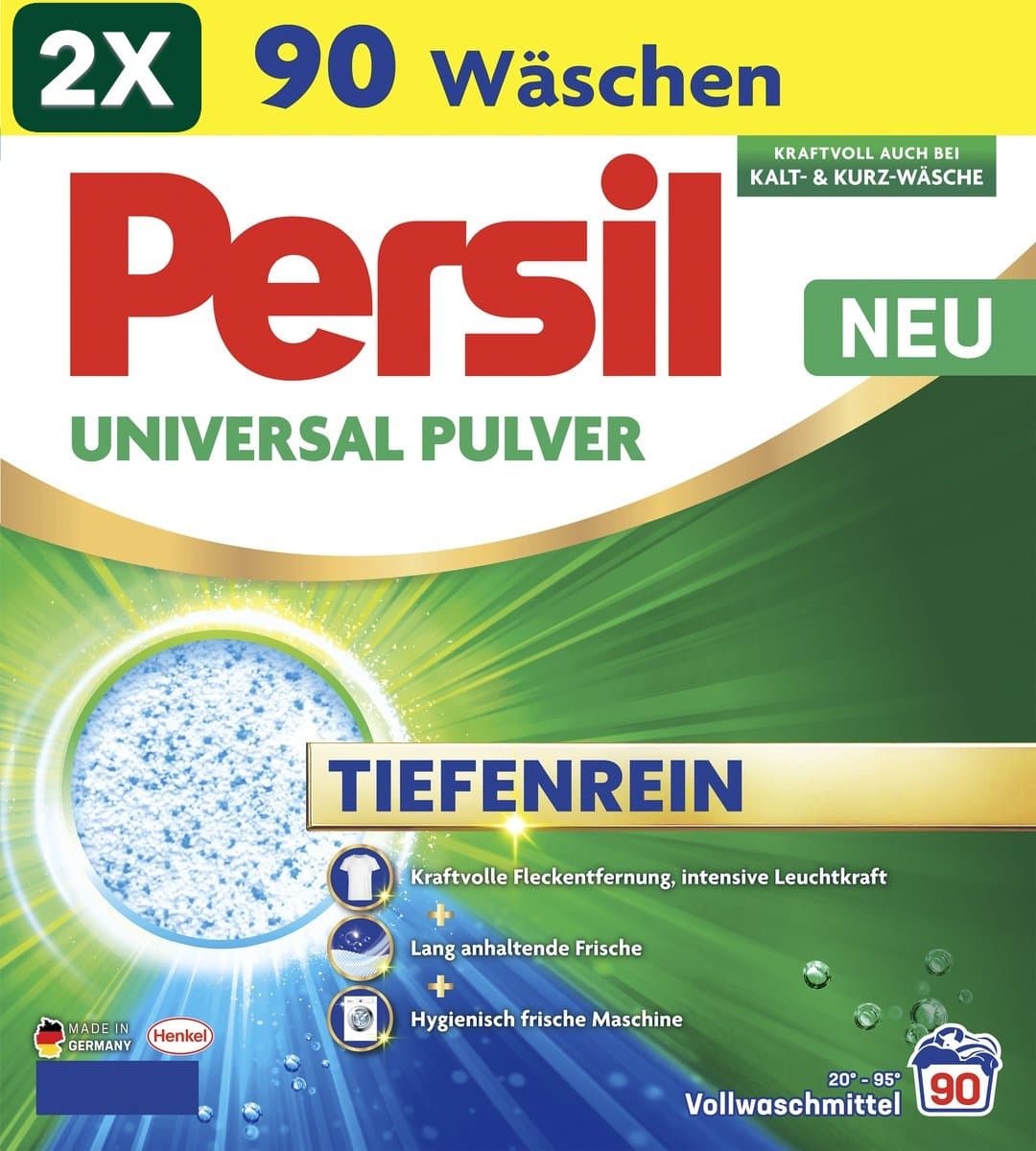 2 x Persil Professional Powder Universal - Wasmiddel - Voor Alle Kleuren Was - 90 Wasbeurten - Grootverpakking — afbeelding 1