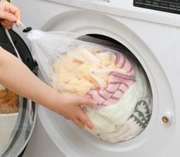 Tweedelige waszakset met trekkoord, inclusief wasnetje voor de wasmachine, herbruikbare waszak en wasnet, geschikt voor de wasmachine.-50*60cm — thumbnail 4