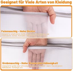 Solidchoice - Set van 7 Wasnetten voor Wasmachine met Ritssluiting — thumbnail 2