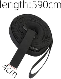 Ophangkoordenset - Kledingdraad voor drogen - Buitendraad om kleding te drogen - Tentophangkoord - Met haak - Stevig - Draagbaar - Opslagaccessoires - Geschikt voor buiten, kamperen, tent (590*4cm) — thumbnail 5