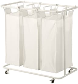 Wasmand op wieltjes met 3 vakken LINEA — thumbnail 1