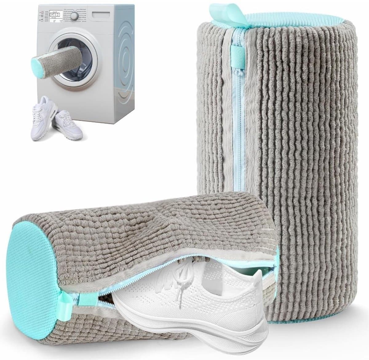 Omgoods - Set van 2 Sterke Waszakken voor Kleding — afbeelding 1