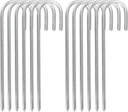 Omgoods - Set van 12 Grondankers van Gegalvaniseerd Staal 30cm — thumbnail 1