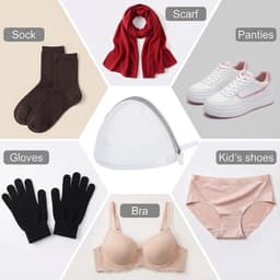 Wasnet voor beha's - set van 4 - polyester - beschermt delicate kleding - ideaal voor wasmachine - ShopVlot — thumbnail 2
