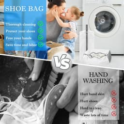 Schoenwaszak - Groot 360° Bescherming - Herbruikbare Waszak voor Sneakers - Veilig in de Wasmachine - ShopVlot — thumbnail 3