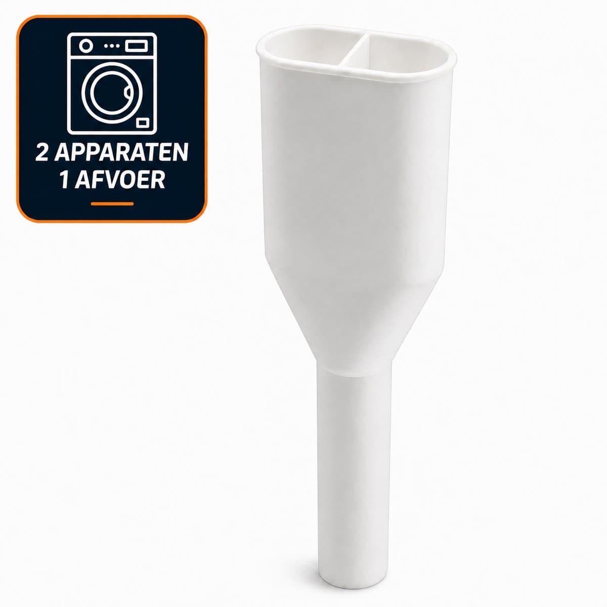 DEGG® Duo Afvoerpijp – Wasmachine en Droger op 1 Afvoer – Wit – Splitter — afbeelding 1