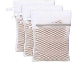 Mesh Waszakken Set van 3 - Ademende Lingerie Zakjes met Ophanglus voor Ondergoed, Bh's en Baby Kleding