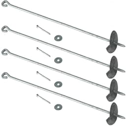 Set van 4 Grondankers - Gegalvaniseerd - 60 cm — thumbnail 1
