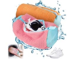 Waszak voor Schoenen voor de Wasmachine, Geschikt voor Sneakers en Sportschoenen, Verkrijgbaar in Meerdere Kleuren, Met Rits en Duurzaam Ontwerp