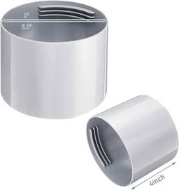 Afvoerslang Connector - Adapter - Koppelstuk Mobiele Airco Afvoerslang - Conditioner Uitlaatslang Connector - Voor ramen, airconditioning, uitlaatslangkoppeling - Ø15cm - wit — thumbnail 5