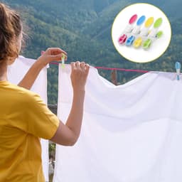 Thijox - 30 Stuks Wasknijpers Kunststof met Antislip Siliconen, Meerkleurige Wasknijpers voor Ondergoed, Broeken, T-Shirts, Sokken, Perfect voor Thuis — thumbnail 5