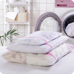 Solidchoice - Set van 6 Herbruikbare Mesh Waszakken met Rits — thumbnail 2