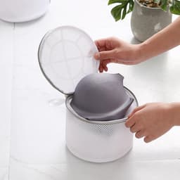 Set van 4 beha-waszakken voor de wasmachine, 18 cm x 20 cm, herbruikbare wasnetten met verborgen ritssluiting voor delicate kleding — thumbnail 5