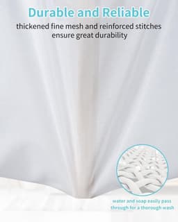 OTraki Mesh waszakken met ritssluitingen, 2 stuks 30 x 40 cm baby waszak voor wasgoed herbruikbare delicate waszak beha wasmachine tas voor sokken lingerie ondergoed — thumbnail 2