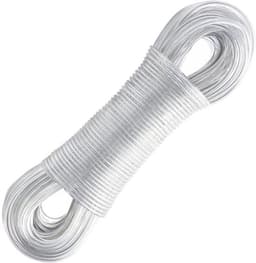 Waslijn 30 m - Stalen kern - Zware belasting - Roestvrij - Waterdicht - Draagvermogen 220 kg - Wasdraad — thumbnail 1