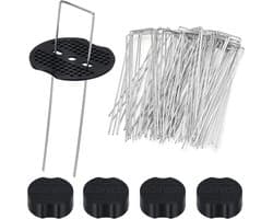 Grondankers voor onkruiddoek - 150 mm lang, 2.5 mm diameter - gegalvaniseerd staal - ideaal voor tuinprojecten - ShopVlot