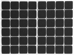 Dailygoods- Antislipvullingen 48 Stuks - Zwarte Rubber Voetjes - Zelfklevend - Duurzaam TRP-Rubber - Bescherming Voor Meubels - Eenvoudig Te Plakken - Rubberen Pads — thumbnail 2