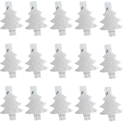 Dailygoods- Houten Wasknijpers 100 Stuks - Decoratieve Klemmen - Knijpers voor Fotomuren - Houten Knutselklemmen - Geschikt voor Feesten - Afmeting 3,5 cm — thumbnail 1