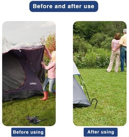 Dailygoods - 6 Stuks Verzinkte Grondankers voor Tent en Tuin — thumbnail 4
