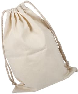 Dailygoods- Waszak Dikke Canvas Katoenen Tas - Opbergtas voor Wasgoed - Huishoudelijke Waszak - Trekkoordsluiting - 22 * 28 cm - Biologisch Materiaal — thumbnail 2
