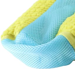 Dailygoods - 2 stuks schoenenwasmachinezakken voor droger en wasmachine, zachte vezels, 360° reiniging, herbruikbare waszak voor sneakers en tennisschoenen (geel) — thumbnail 3