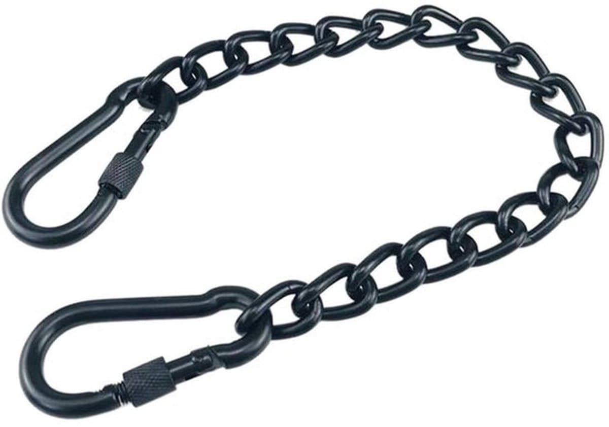 Dailygoods- Ketting Roestvrij Staal - Hangstoelketting - Verlengketting - 180 kg Capaciteit - Met Karabijnhaken - Verstelbaar 66 cm - Hangmatketting — afbeelding 1