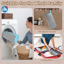 Waszak voor Schoenen - 2-in-1 Schoenwaszak voor de Wasmachine met Dubbele Rits, 360° Reiniging, Herbruikbaar en Verstevigde Zippers, Ideaal voor Sneakers en Sportschoenen — thumbnail 3
