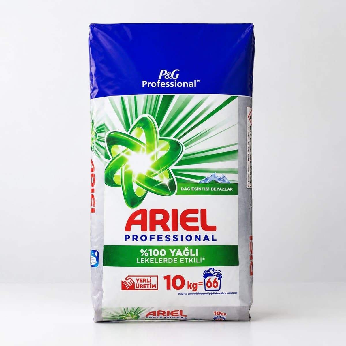 Ariel Professional Waspoeder Wit Bergbries - 10kg - 66 Wasbeurten — afbeelding 1