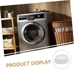 Wasmachine Matten - Vloerbeschermers Stabilisatoren - Apparaten Stabiliseren - Vibratie Dempend - 6.5x6.5x2 cm - Wit — thumbnail 5