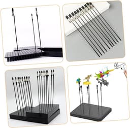 Verf Clips - Krokodillenklemmen - Modelbouw Kleuren - Set van 4 - 18.5 cm - Zwart — thumbnail 2