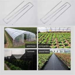 Landschapsknijpers U-vorm - Tuinpennen Grondpennen - Tuin Vastzetten - Verzinkt Staal - 40 x 100 mm - Zilverkleurig — thumbnail 3