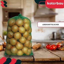 Raschelzakken - Aardappelzakken Fruitzakken - Verse Opslag - Optimale Luchtcirculatie - 35 x 50 cm - Groen — thumbnail 5