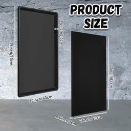 Uiifan 1 Set 35 x 24 x 1.4 Inch Olie Afvoer Druppelpan voor Auto met Vierkant Geen Splatter Pad Olie Druppelbak Olie Verversingsmat voor Onder Auto Transmissie Garage Automotive Oprit om de vloer — thumbnail 5