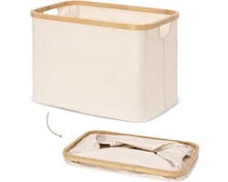 Trendy Meije® Opvouwbare Wasmand - Licht Beige - 40 Liter - Wasbox - Heupwasmand — afbeelding 1