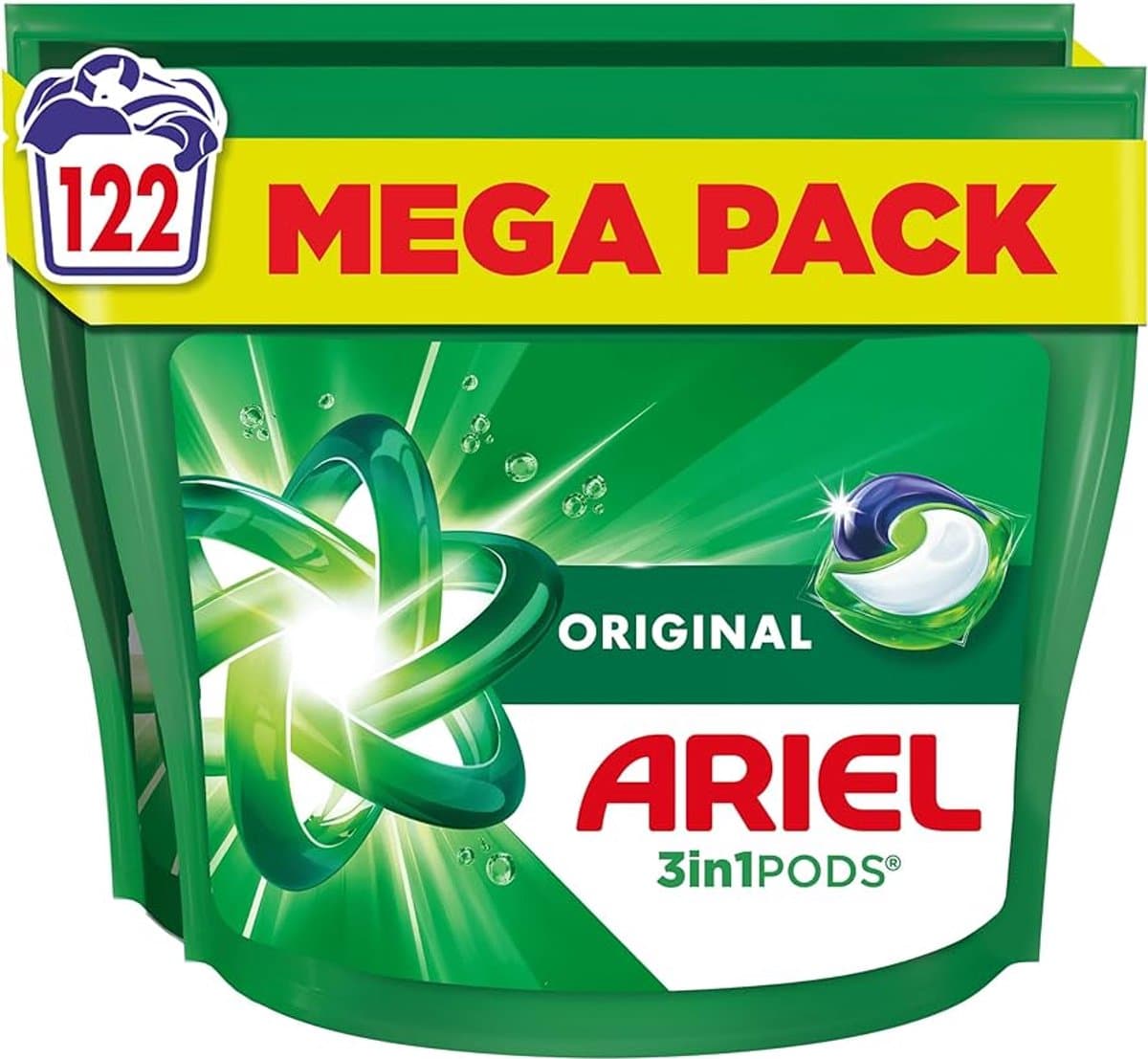 Ariel 4in1 Wasmiddel Pods Original - 2 x 61 Wasbeurten — afbeelding 1