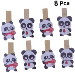 Mini Houten Wasknijpers - Fotoclips Paperclips - Decoratie Handwerk - Natuurlijk Hout - 3.5 cm - Multicolor — thumbnail 2