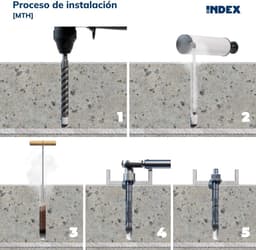 Betonankers - Zware ankers Verankeringen - Zware Lasten Bevestigen - EOSTA Goedgekeurd - M12 x 160 mm - Verzinkt — thumbnail 4
