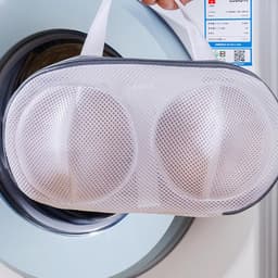 BH-waszak, waszak van fijn net voor 's en lingerie, robuuste ritssluiting, houdt de vormen intact, veilig in de wasmachine, geschikt voor op reis — thumbnail 2