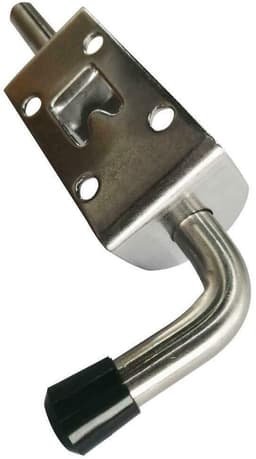 Shopcentral - Springbolts - Heavy Duty - 120mm - Zwart - Garagedeur - Staldeur - Veiligheidssluiting - Stevig ontwerp — thumbnail 3
