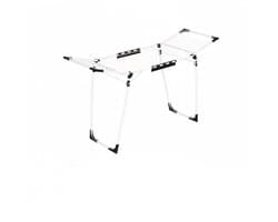 Kledingdroogrek Opvouwbaar Ruimtebesparend Groot Droogoppervlak Voor Kleding Stevig Duurzaam Metalen Frame Gemakkelijk Te Gebruiken En Schoon Te Maken Geschikt Voor Binnen, Balkon, Badkamer, Tuin 56,5x173x96,5cm Wit