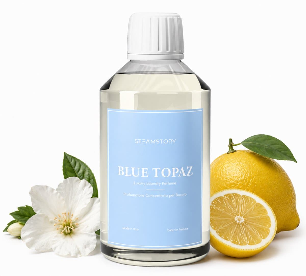 SteamStory Luxe Wasparfum Blue Topaz - Warme geur met waterbloemen, vanille & amber - 250 ml — afbeelding 1