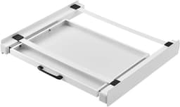 Wasdroger Tussenstuk - Stapelrek Wasmachine - Ruimte Besparen - Uittrekbare Plank - 60 Cm Breed - Wit — thumbnail 1