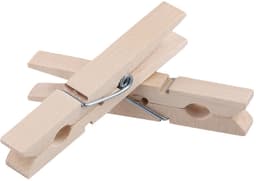 Dailygoods- Houten Wasknijpers 300 Stuks - Berkenhout - 7,2 cm - Knijpers voor Knutselen - Decoraties - Hoge Kwaliteit — thumbnail 2