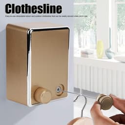 Dailygoody - Uittrekbare Waslijn - Roestvrij Staal - Voor Binnen en — thumbnail 3