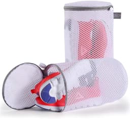 Dailygoody - Schoenen Waszakken - Sneaker Waszak - Automatische Rits - Groot Formaat - Mesh Waszak - Veilig Wassen van Sportschoenen - Pack van 2 — thumbnail 1