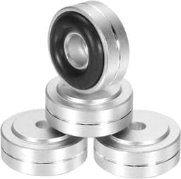 Luidsprekervoetjes - Trillingsdempers Isolatievoeten - Geluid Verbeteren - Aluminium Legering - 8 Stuks 20mm - Zilver — thumbnail 2