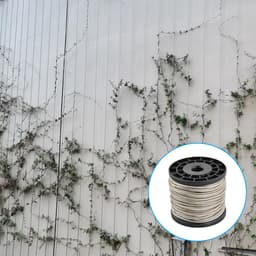 Waslijn Set - Staalkabel Gordijnkabel - Buiten Ophangen - PVC Gecoat - 30 Meter - Zilver — thumbnail 5